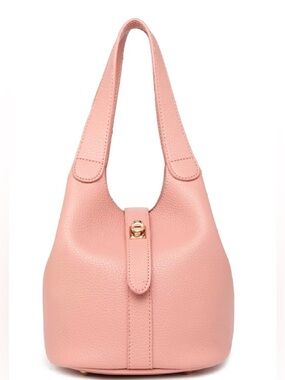 NWT Pebbled Pink Bucket Bag